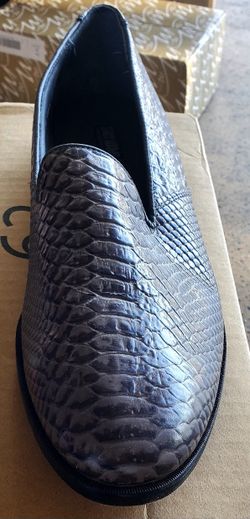 Charcoal Gray Python Print Stacey adams Men’s Dress Shoe