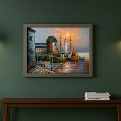 Rare Max Savy Seaside Oil Painting (give me an offer)