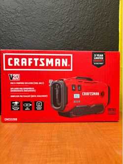 CRAFTSMAN V20 Tire Inflator Portable Air Compressor 3 Modes Cordless 120V