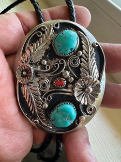Vintage Silver Bolo Tie