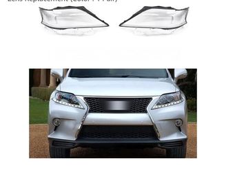 Headlamp Lens Cover Car Front Headlight Cover for Lexus RX270 RX280 RX300 RX350 RX-2015 Car Headlight Lens Replacement (Color : 1 Pair)