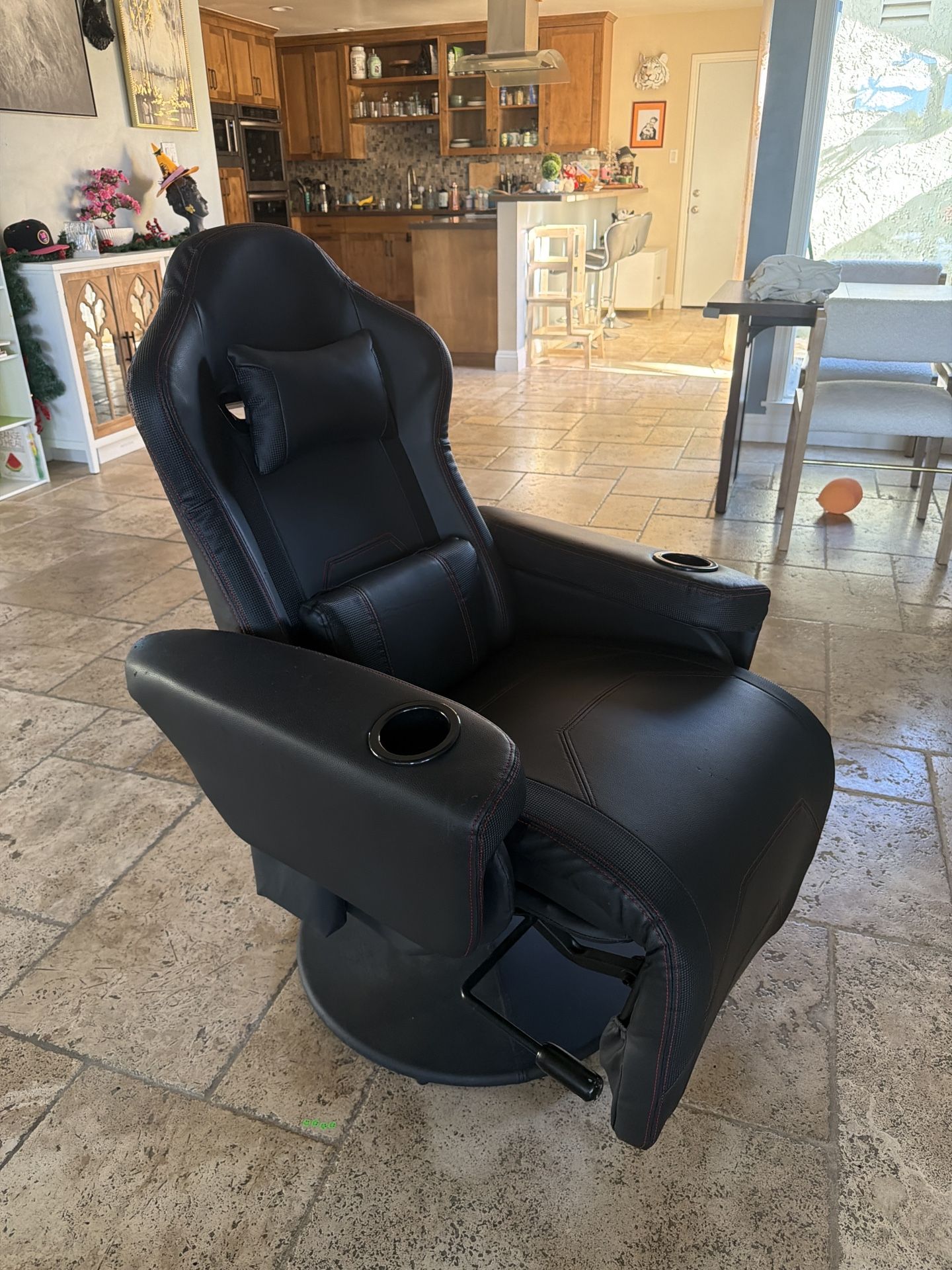 Gaming Recliner Chair w/ Cup Holders