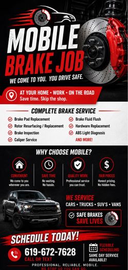Free brake inspection