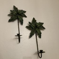 Home Interiors Palm Sconces 