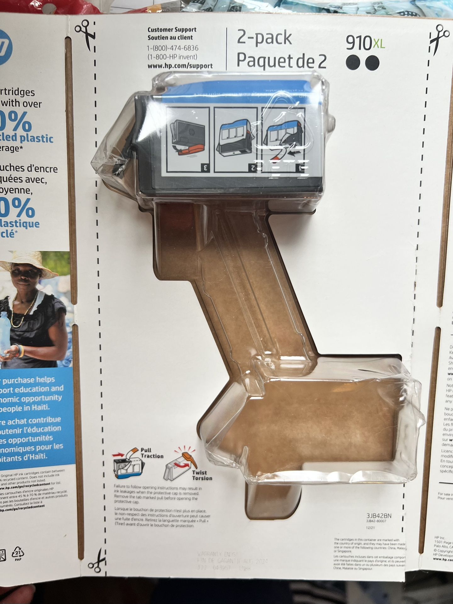 Unused HP 910XL Black High-Yield Ink Cartridge Printers