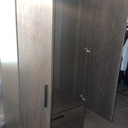 Cherry Wood Tall closet cabinet