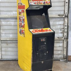 Vintage Bagman Arcade Game Cabinet 1980s AS IS