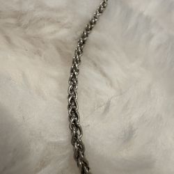 David Yurman Silver 2.5MM 24 Inch Wheat Chain Necklace (COMES WITH BOX)