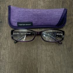 Foster Grant Women’s Purple Reading Glasses