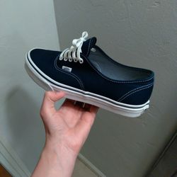 Authentic Van's, navy blue, size 9.0 mens.