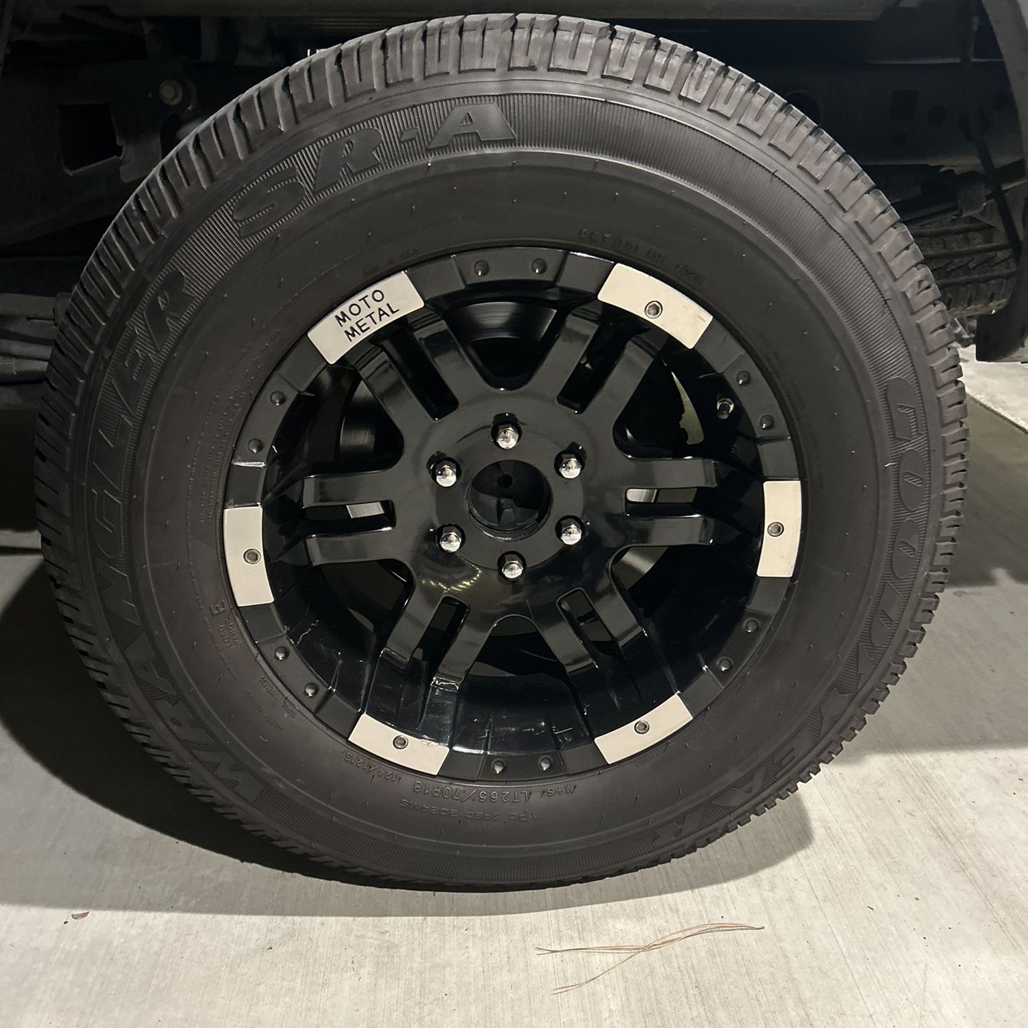 LT 265/70 R18 Goodyear wrangler SR-A (33”) Wheels Are 6 X 135 Bolt Pattern  for Sale in Lake Forest, CA - OfferUp