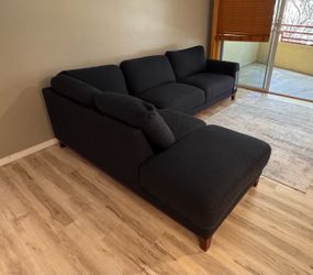 Dark Blue Sectional Couch