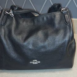 Coach Purse Black Leather