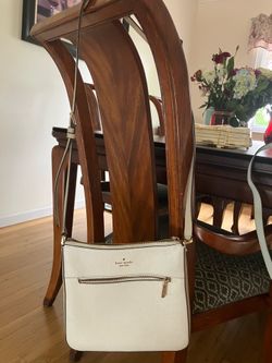 Price Negotiable White and Brown Kate Spade Crossbody