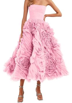 Mila dress 3D flowers