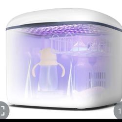 UV Sanitizer And Dryer, GROWNSY 4in1 Baby Bottle Sanitizer Household Cleaning & Sanitizing Box For Baby Stuffs Bottle Toys Clothes Cups, For Family To