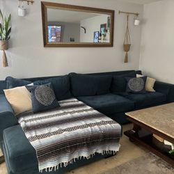 Teal Sectional Couch