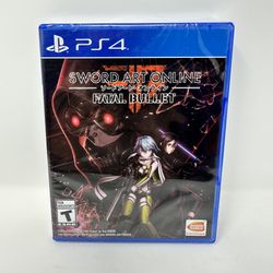 Sword Art Online Fatal Bullet (Sony PlayStation 4, 2016) New Sealed UPC punch