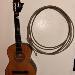 Antique guitar and lasso