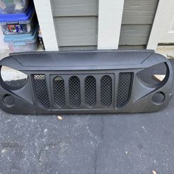 Angry Eye Front Grille for 2017 Jeep Wrangler JK