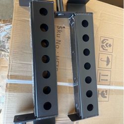 Mikolo Safety Catches Power Cage Attachment, Spotter Arms-Fit 2"x 2" Tube, with 1" Hole for WR00 QJ Squat Rack Power Rack Cage, 500LBS