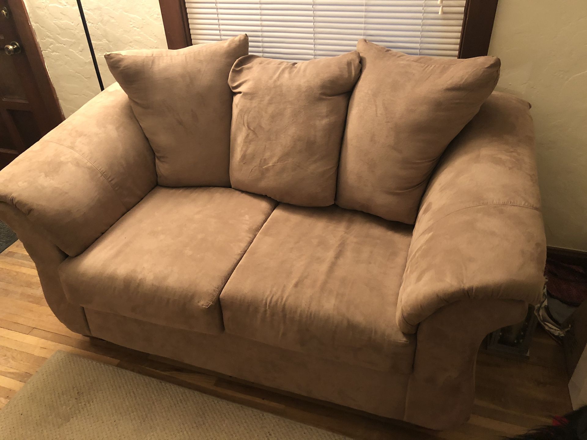 Sofa, chair and ottoman