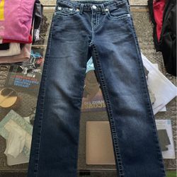 true Religion Pants With Blue  Stitching 