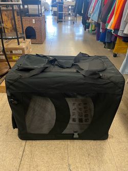 Feandrea 28" Collapsible Soft Dog Crate Portable Travel for Indoor and Outdoor - Black