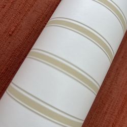 Vanilla & Toffee Striped Wallpaper (10+)