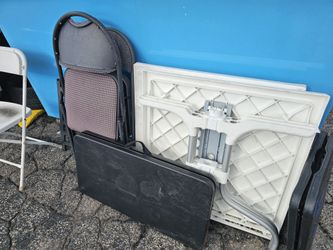 Lots Of Folding Tables And Filding Chairs