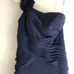Dark Blue David’s Bridal Dress 