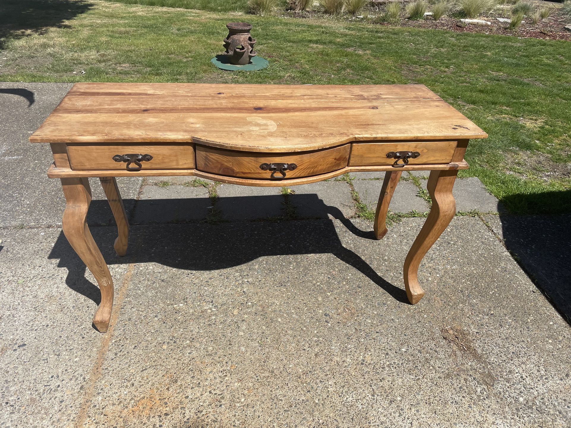 51” Long Solid wood Desk