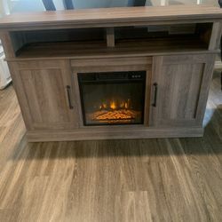 TV Stand W/ Fireplace