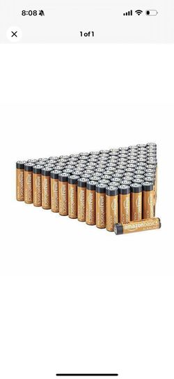 100 Amazon Basics AAA Alkaline High-Performance Batteries 1.5 Volt 10-Year Shelf