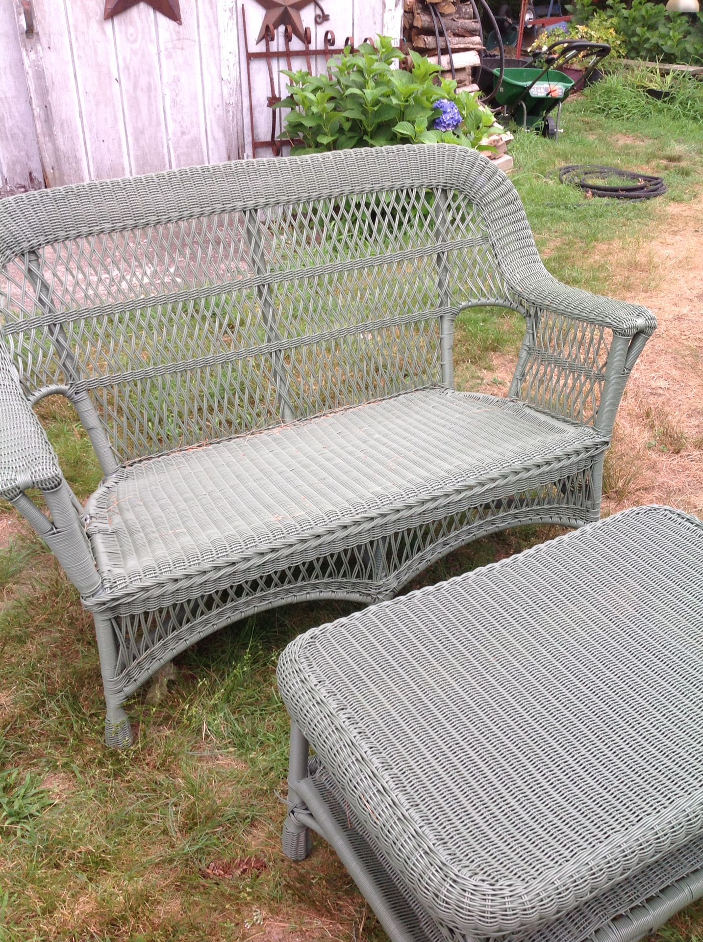 Resin wicker patio furniture