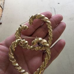 14k Gold Bamboo Heart