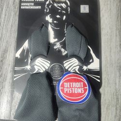 Northwest NBA Detroit Pistons Cooling Towel, 12" x 40", Charcoal