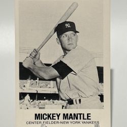 Mickey Mantle 1977 TCMA Renata  #7 BASEBALL CARD - New York Yankees MINT