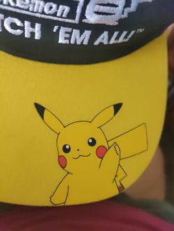 POKEMON PIKACHU HAT( ONE SIZE FITS ALL).  PICK ⛏️ UP ONLY