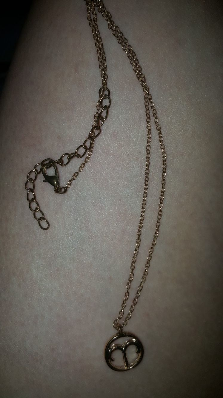 Gold Plated Zodiac (Aries) necklace