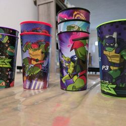8 Ninja Turtles Kids Cups