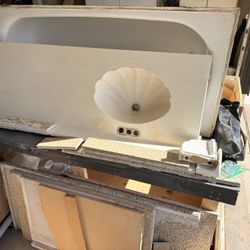 Bathtub, Countertops, Cabinets Free