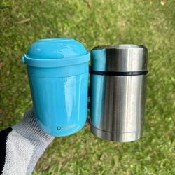 Insulated Thermo Vacuum Food Container for Kid Lunch Soup Hot Food 16oz $5/BOTH