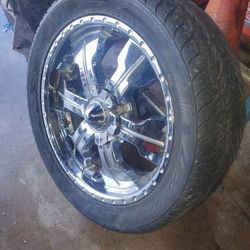 Set of 4 20 inch Rims new tires recommended