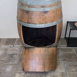 Liquor Cabinet Wine Barrel