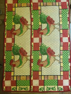 2 Rooster carpets