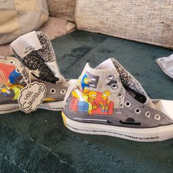 CONVERSE SNEAKERS / THE SIMPSONS / WOMEN'S 3, MEN'S 5 / NO BOX OR LACES / $60 OBO