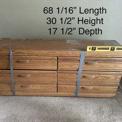 Oak Dresser  6 Drawer