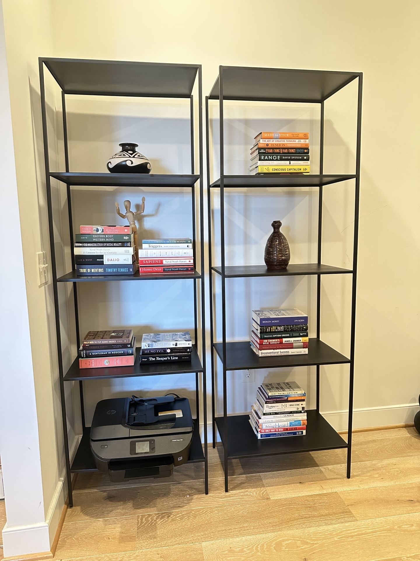 Room & Board Slim Bookcase in Natural Steel