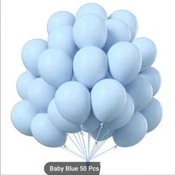 Baby blue Balloons... 5 Inch Balloons... Globos De 5 Pulgadas..